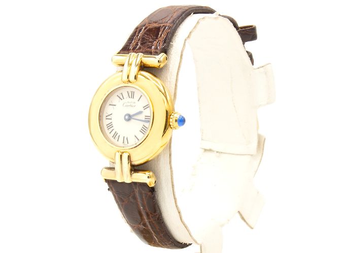 Cartier-Uhr aus Vermeil Golden - Ansicht 3