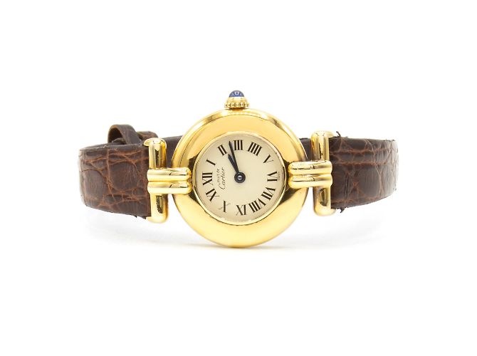 Cartier-Uhr aus Vermeil Golden - Ansicht 4