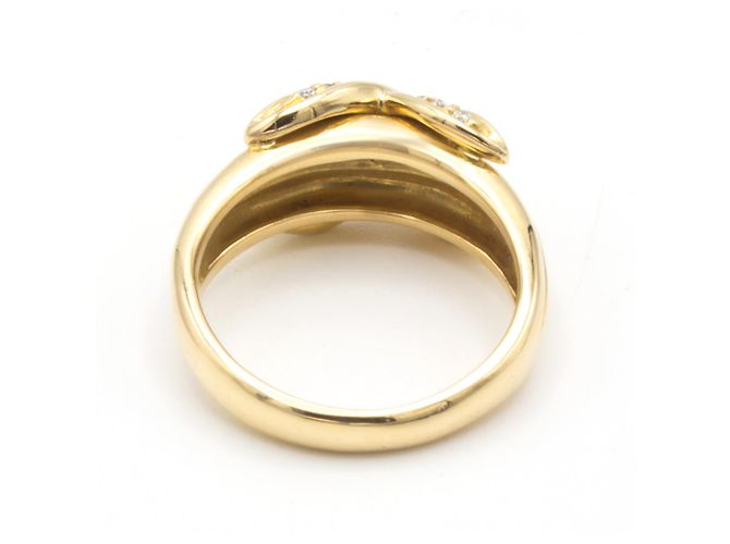 Anello Signature Tiffany & Co in oro giallo 18K e diamanti misura 51 D'oro - vista 6