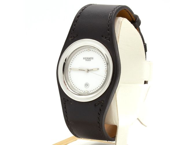 Harnais-Uhr (HA1.710) von Hermès Schwarz - Ansicht 2