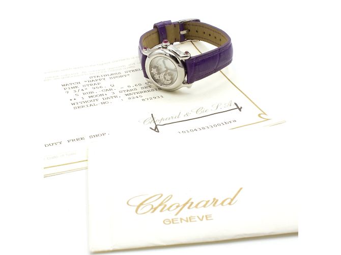 Chopard Happy Sport Uhr aus Stahl. Silber - Ansicht 4