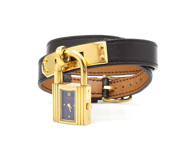 Kelly-Uhr von Hermès. Golden - Ansicht 2