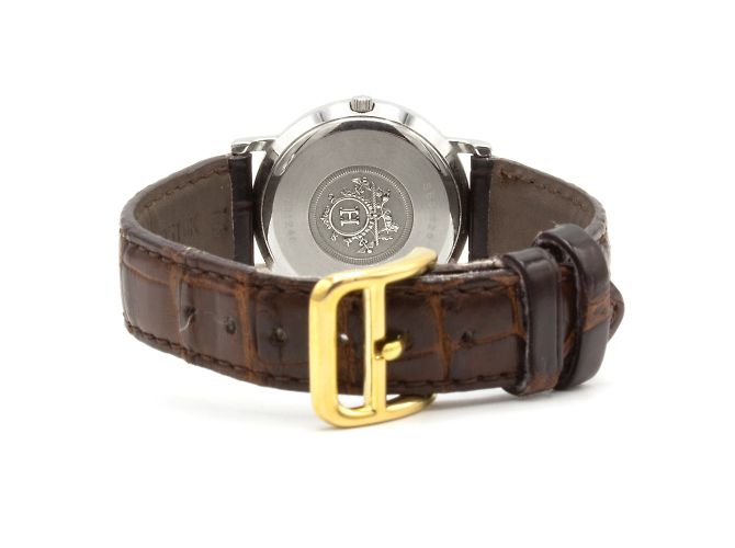 Sellier-Uhr von Hermès. Golden - Ansicht 4