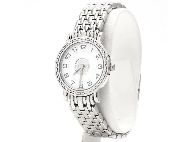 Hermès Orologio Hermes Sellier (SE4.210). Argento - vista 2