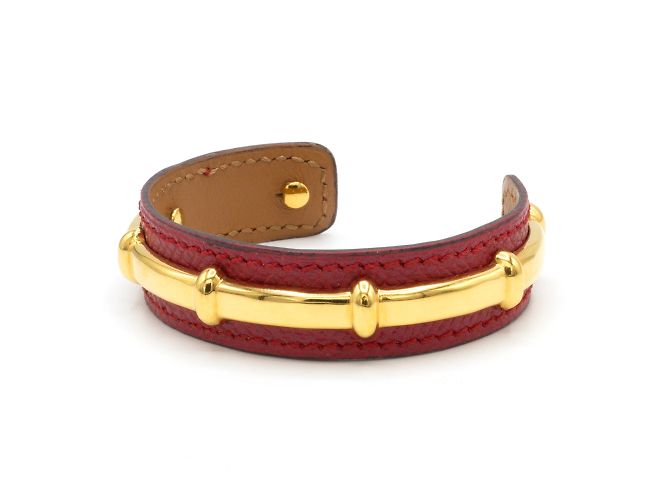 Bela pulseira Hermès Agatha Dourado - vista 2