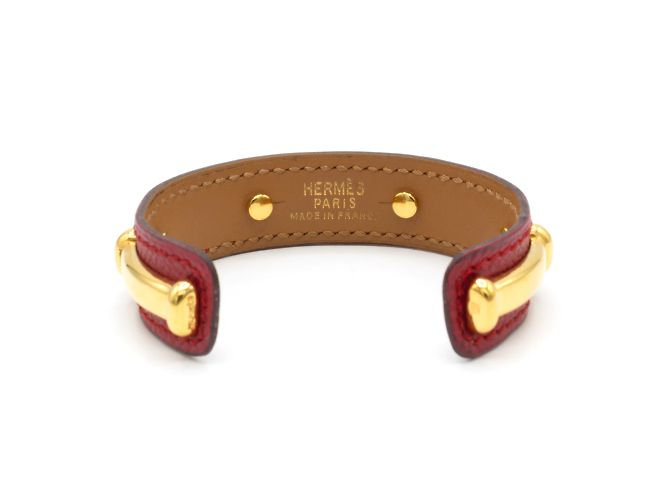 Bela pulseira Hermès Agatha Dourado - vista 3