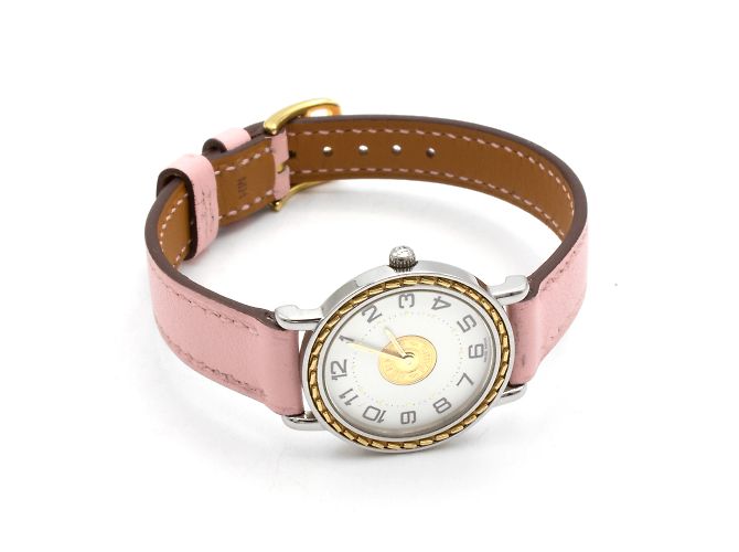 Hermès Sellier Uhr. Golden - Ansicht 4