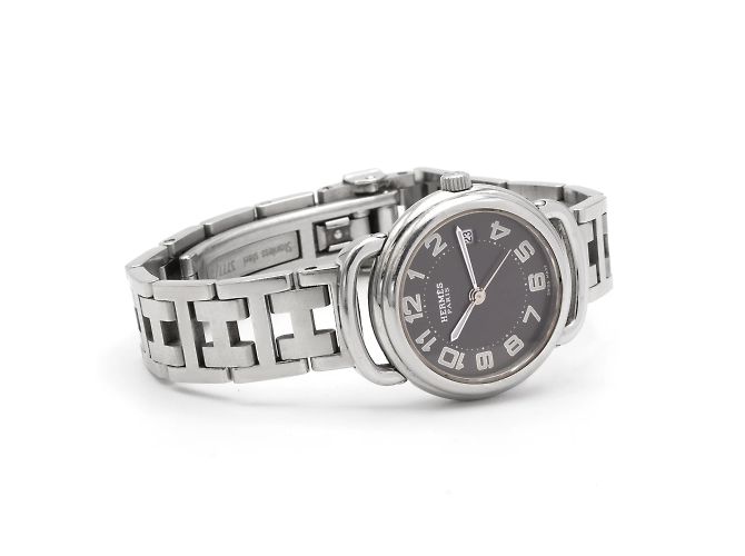 Montre Hermès Pullman (modèle PU2.210). Argenté - vue 3