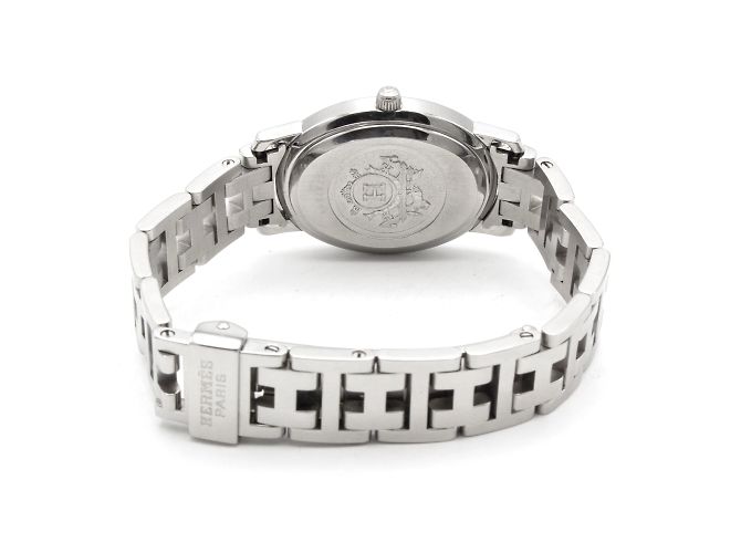 Reloj Hermès Clipper Ovale CO1.210. Plata - vista 4