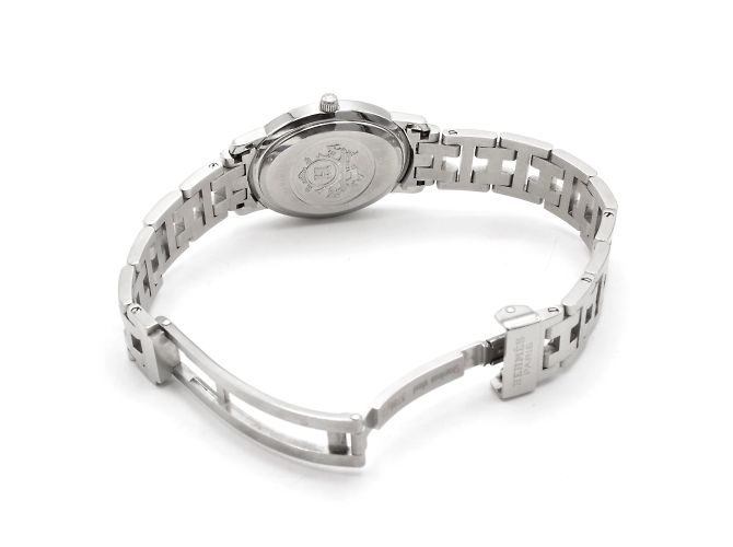Reloj Hermès Clipper Ovale CO1.210. Plata - vista 5