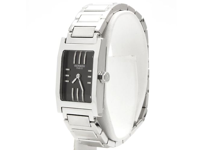Orologio Hermès Tandem in acciaio. Argento - vista 2