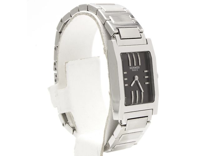 Orologio Hermès Tandem in acciaio. Argento - vista 3