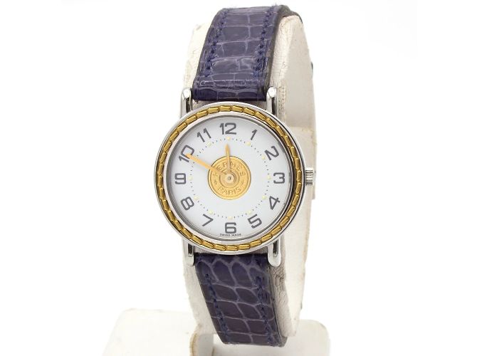 Sellier-Uhr von Hermès. Golden - Ansicht 2