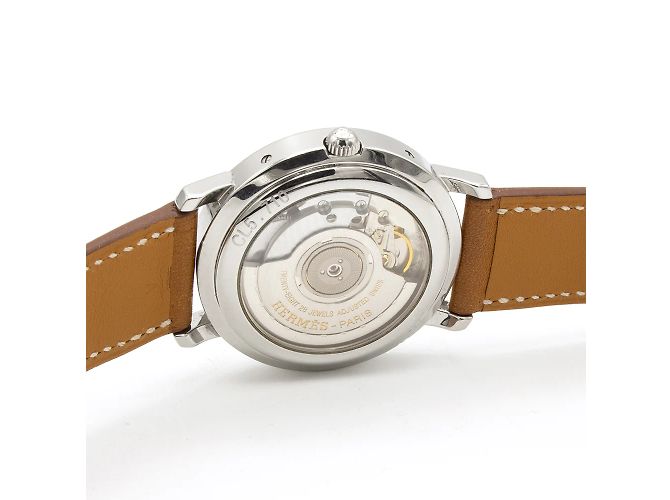 Superb relógio Hermès Clipper Chrono CL5.710. Prata - vista 4