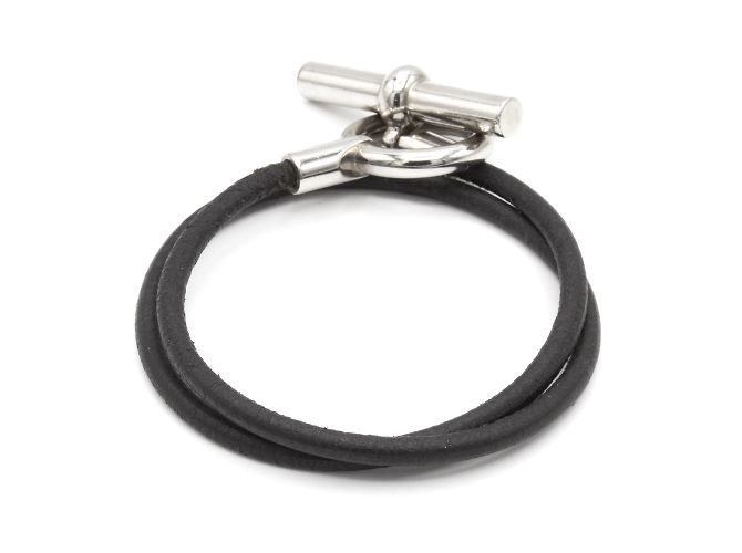 Pulseira Glénan Hermès; Preto - vista 3
