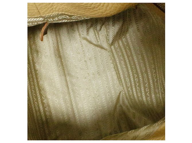 Tote Borsa a mano Prada in pelle beige - vista 6