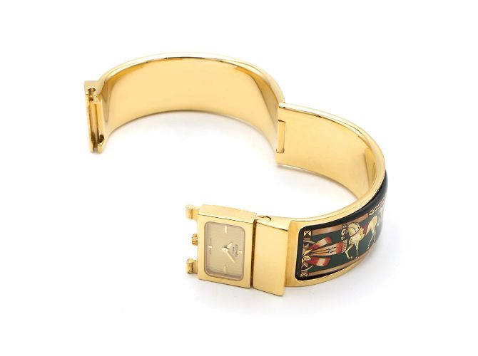 Orologio Hermès Loquet, modello LO1.210 per donne. D'oro - vista 3