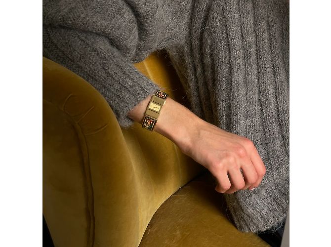 Orologio Hermès Loquet, modello LO1.210 per donne. D'oro - vista 5