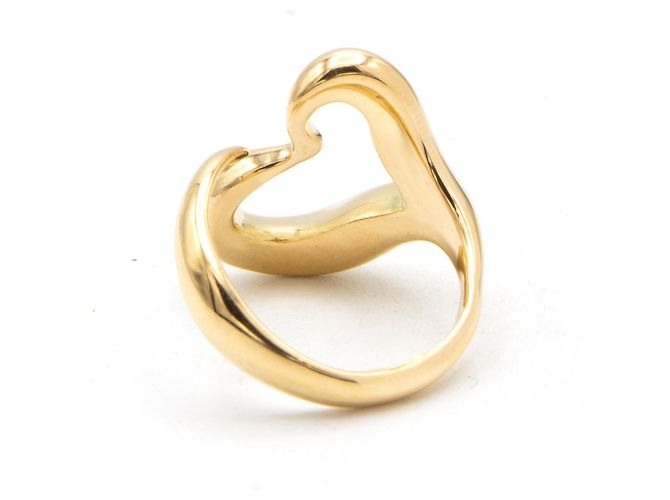 Tiffany & Co. Open Heart Elsa Peretti Ring Gelbgold Größe 48 Golden - Ansicht 2