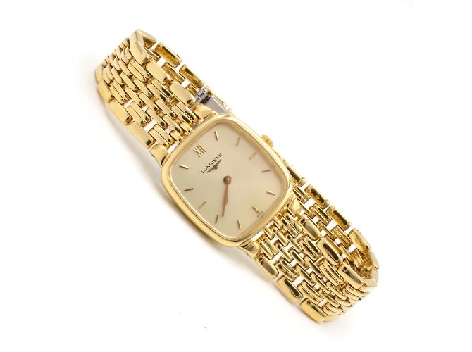 Reloj Longines de acero chapado en oro esfera champán Dorado - vista 4