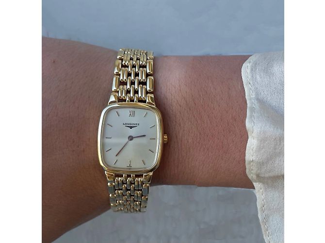 Reloj Longines de acero chapado en oro esfera champán Dorado - vista 5