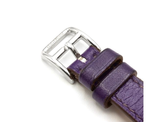 Hermès Hermes Kelly II Uhr (REF : KT1.230) mit Diamanten. Silber - Ansicht 6