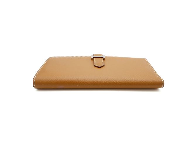 Cartera Hermès, modelo "Béarn Soufflet". Castaño - vista 5