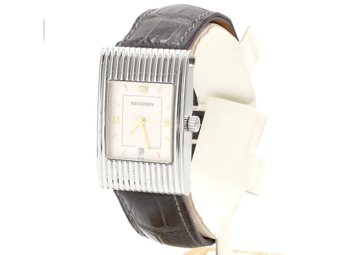 Boucheron-Uhr, großes Modell "Reflet". Silber - Ansicht 2
