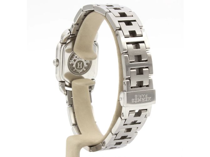 Espléndido reloj de dama Hermès, modelo Rallye. Plata - vista 3