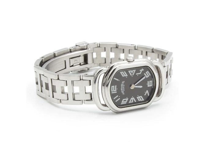 Espléndido reloj de dama Hermès, modelo Rallye. Plata - vista 5