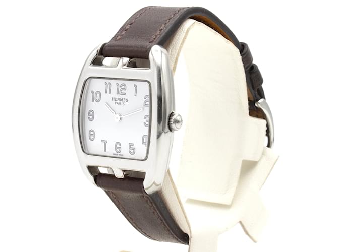 Cape Cod Tonneau Uhr von Hermès. Silber - Ansicht 2
