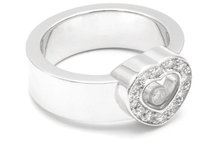 Anillo Chopard modelo "Happy Diamonds". Plata - vista 2