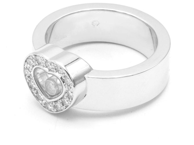 Anillo Chopard modelo "Happy Diamonds". Plata - vista 3