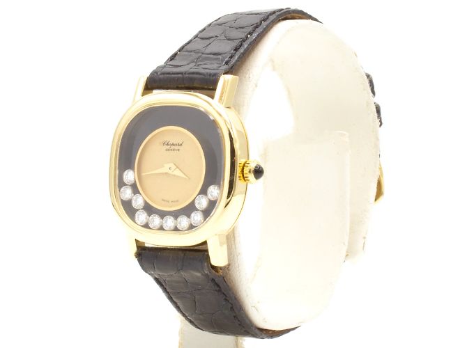 Chopard-Uhr, Happy Diamonds-Kollektion. Golden - Ansicht 2