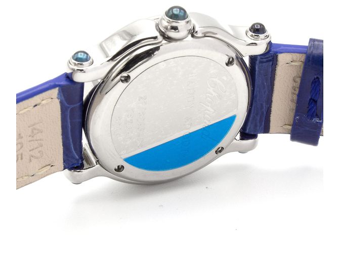 Chopard Happy Sport Uhr aus Stahl. Silber - Ansicht 4