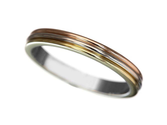 Ehering Vendôme Louis Cartier, Trinity-Kollektion. Golden - Ansicht 4