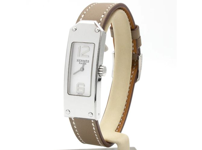 Hermès Kelly II Modell Uhr. Silber - Ansicht 2