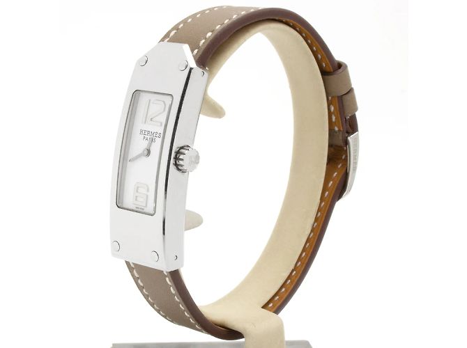 Hermès Kelly II Modell Uhr. Silber - Ansicht 3