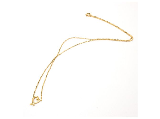 Collar Tiffany & Co Loving Heart en oro amarillo 18K - vista 2