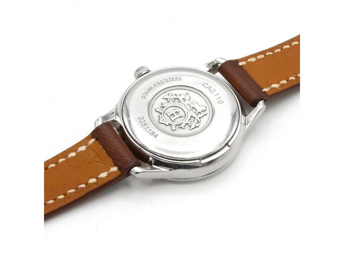Reloj Hermès, modelo Slim (CA2.110) Plata - vista 3