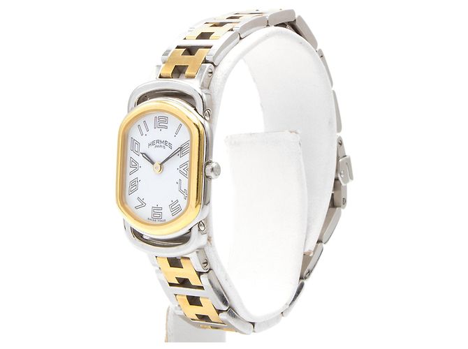 Reloj Hermès Rallye (RA1.220). Dorado - vista 2