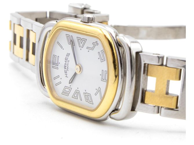 Reloj Hermès Rallye (RA1.220). Dorado - vista 4