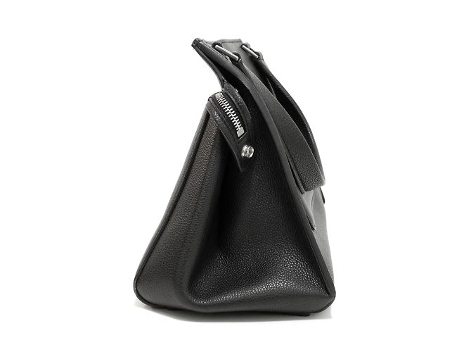 Céline Bolso Celine Edge en cuero negro, con un solo asa de cuero negro para un fácil transporte. - vista 5