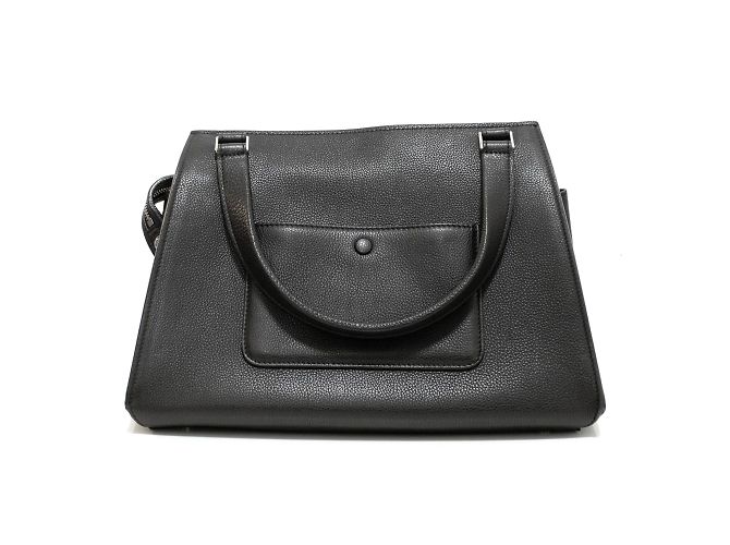 Céline Bolso Celine Edge en cuero negro, con un solo asa de cuero negro para un fácil transporte. - vista 6