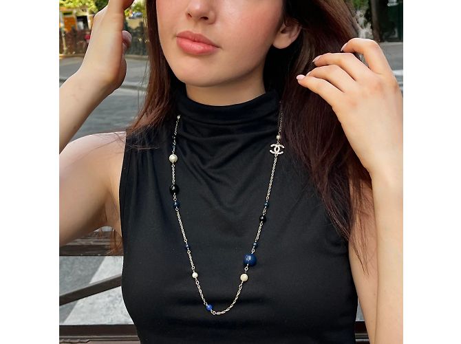 Superbo collier lungo di Chanel. Argento - vista 2