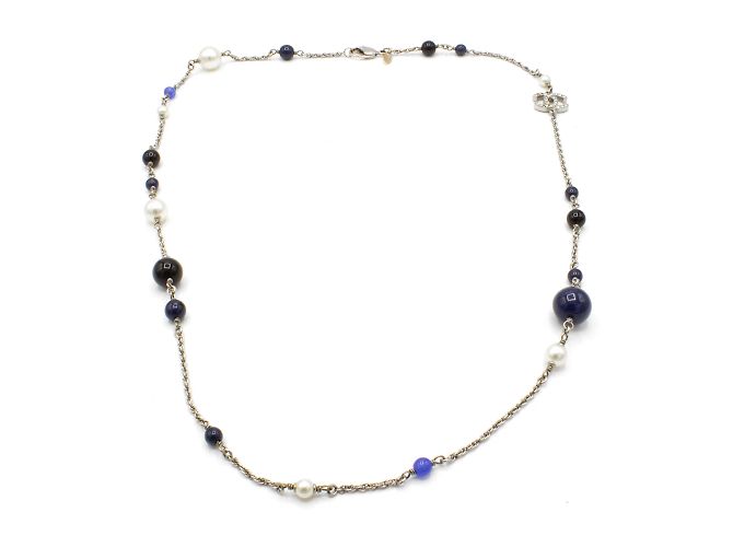 Superbo collier lungo di Chanel. Argento - vista 4