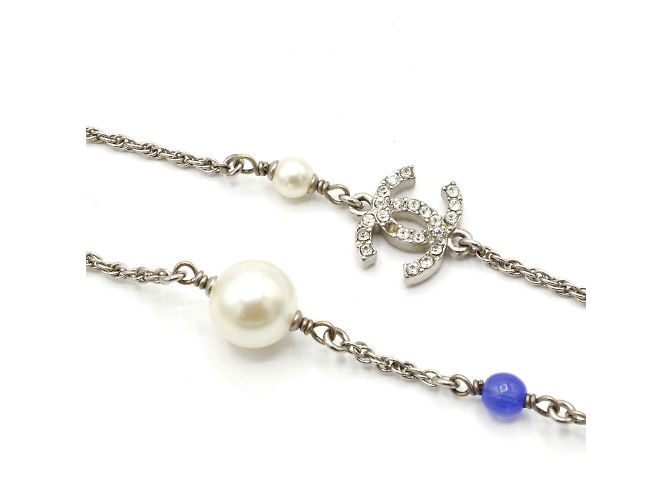 Superbo collier lungo di Chanel. Argento - vista 5