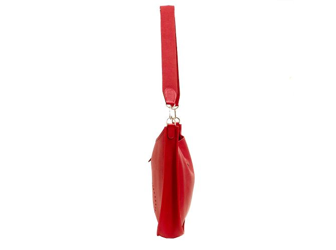 Hermès Evelyne Schultertasche. Rot - Ansicht 4