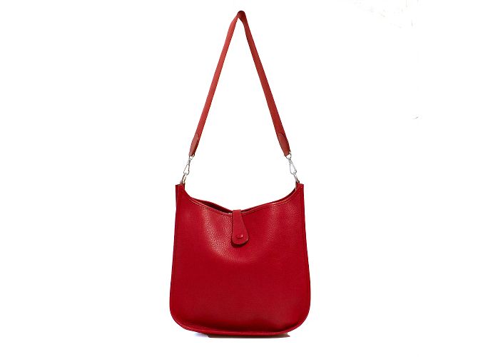 Hermès Evelyne Schultertasche. Rot - Ansicht 6