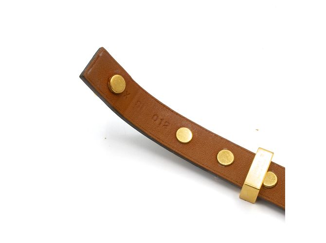 Bracciale Hermès Mini Dog Médor pelle verde - vista 4